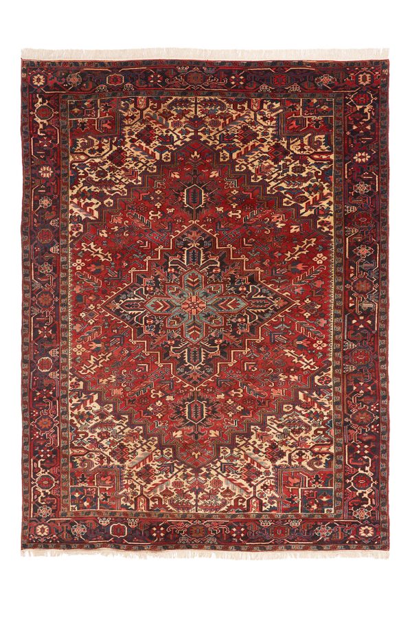 Antique Persian Heriz - Ruby