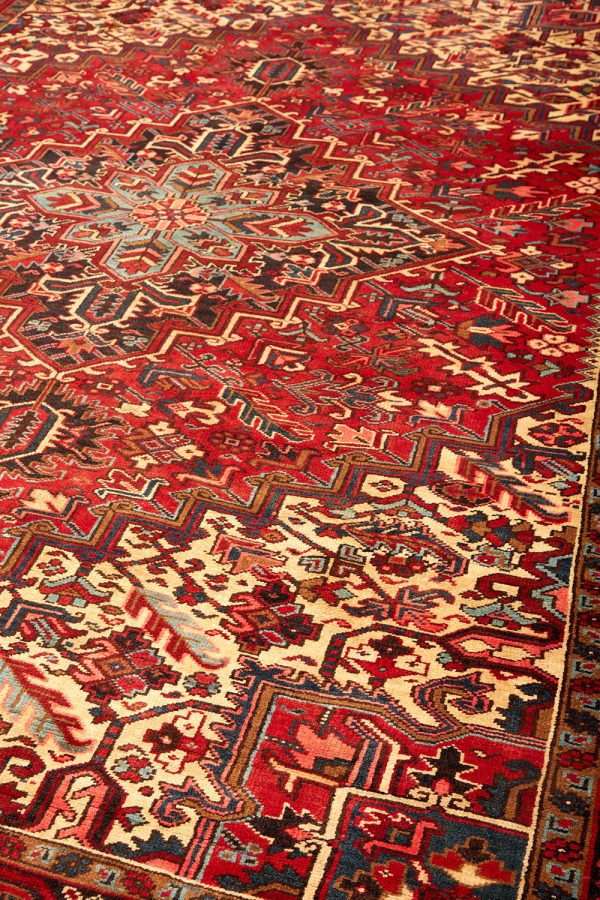 Antique Persian Heriz - Ruby