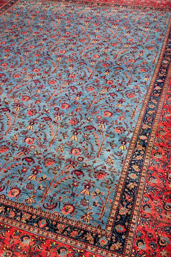 Antique Persian Kashan - Fayruz