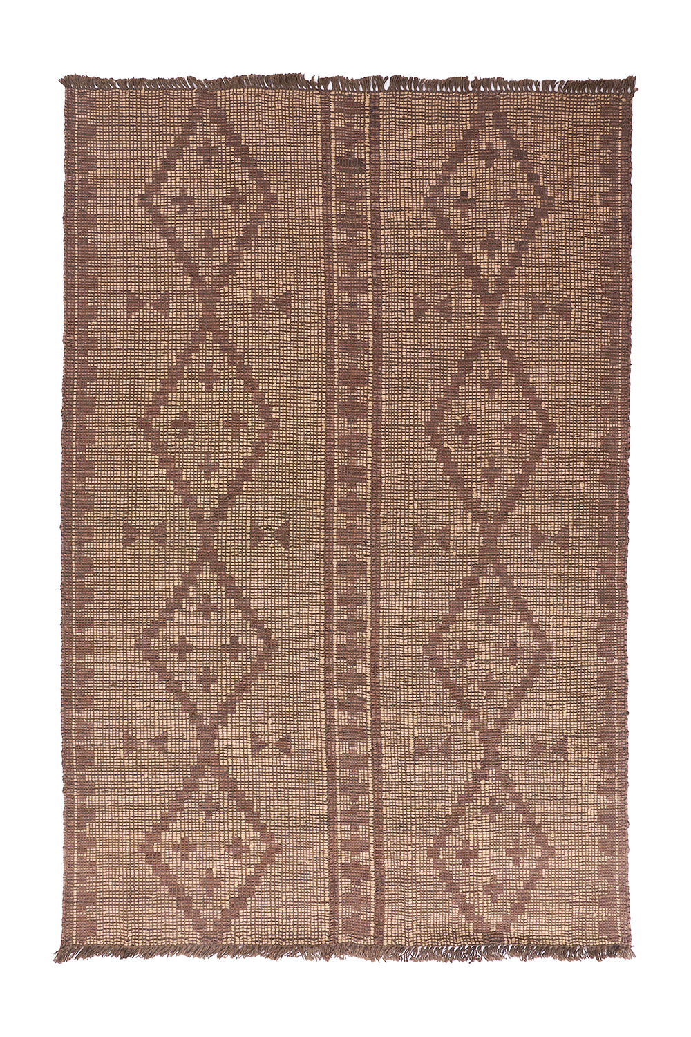 Moroccan Leather Taureg Flat Weave – Diamonds