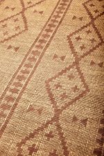 Moroccan Leather Taureg Flat Weave - Diamonds