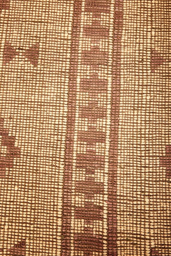 Moroccan Leather Taureg Flat Weave - Diamonds