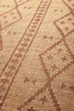 Moroccan Leather Taureg Flat Weave - Diamonds