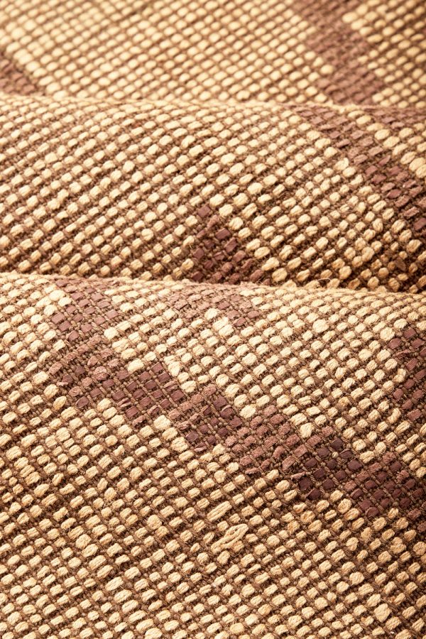 Moroccan Leather Taureg Flat Weave - Diamonds
