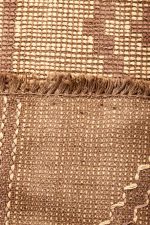Moroccan Leather Taureg Flat Weave - Diamonds