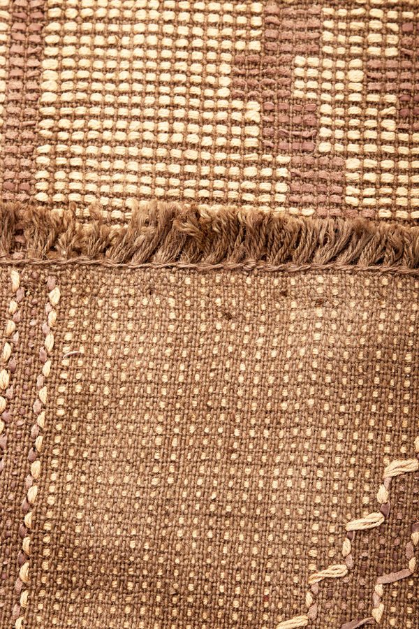 Moroccan Leather Taureg Flat Weave - Diamonds