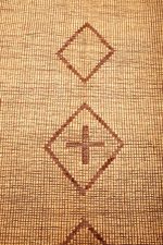 Moroccan Leather Taureg Flat Weave - Pyramid