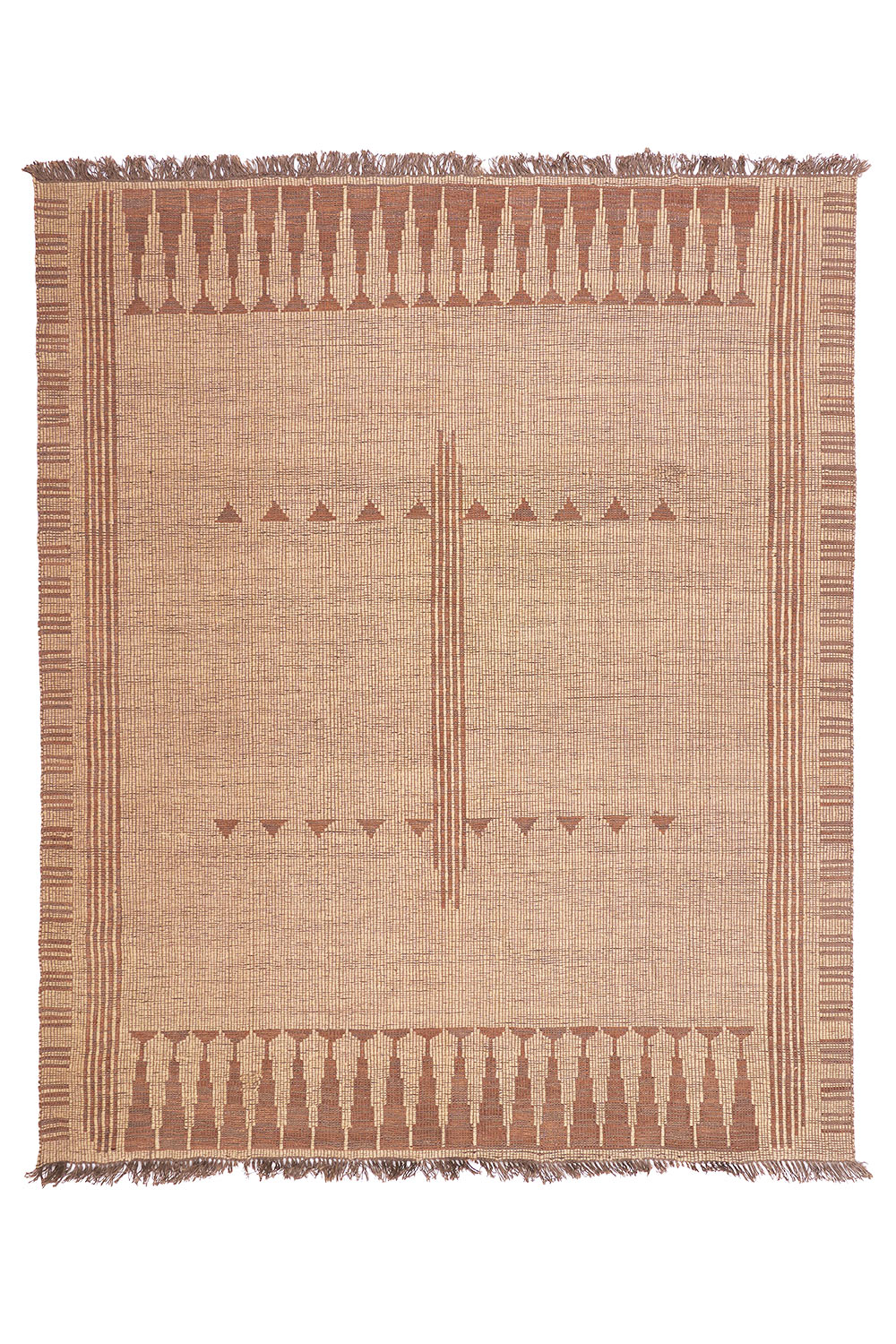 Moroccan Leather Taureg Flat Weave – Mountain