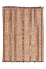 Moroccan Leather Taureg Flat Weave - Symbols