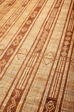 Moroccan Leather Taureg Flat Weave - Symbols
