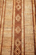 Moroccan Leather Taureg Flat Weave - Symbols