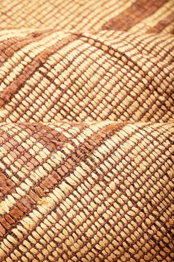 Moroccan Leather Taureg Flat Weave - Straightline