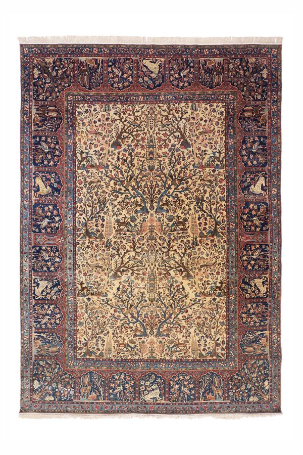 Antique Persian Kashan Garden Of Paradise - Canvas