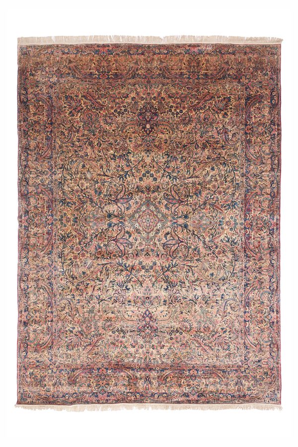 Antique Persian Laver Kerman Millefleurs - Spring
