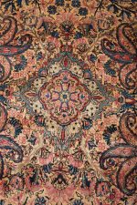 Antique Persian Laver Kerman Millefleurs - Spring