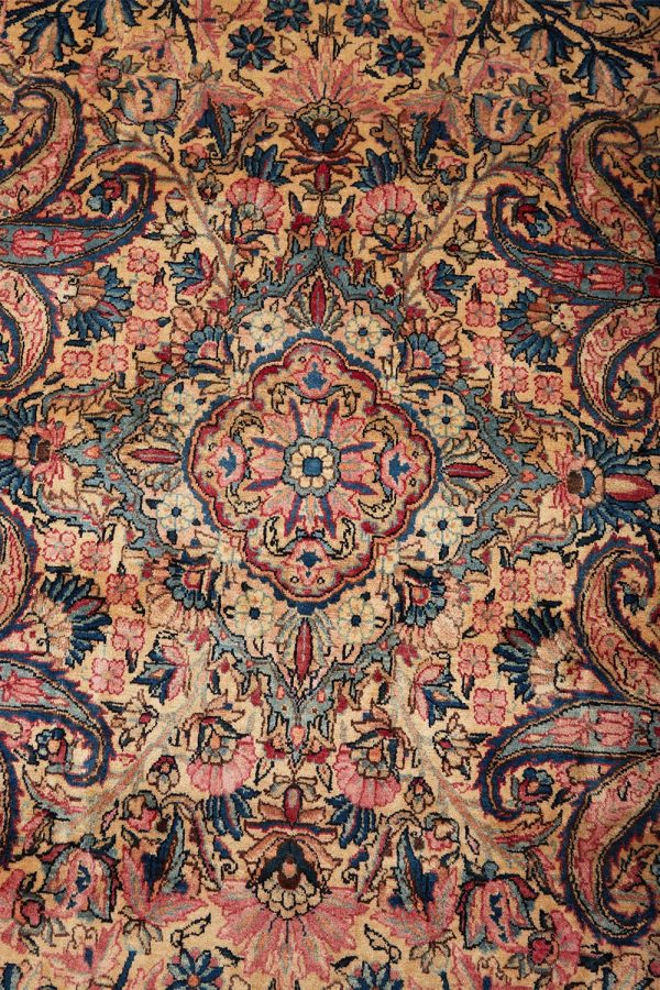 Antique Persian Laver Kerman Millefleurs - Spring