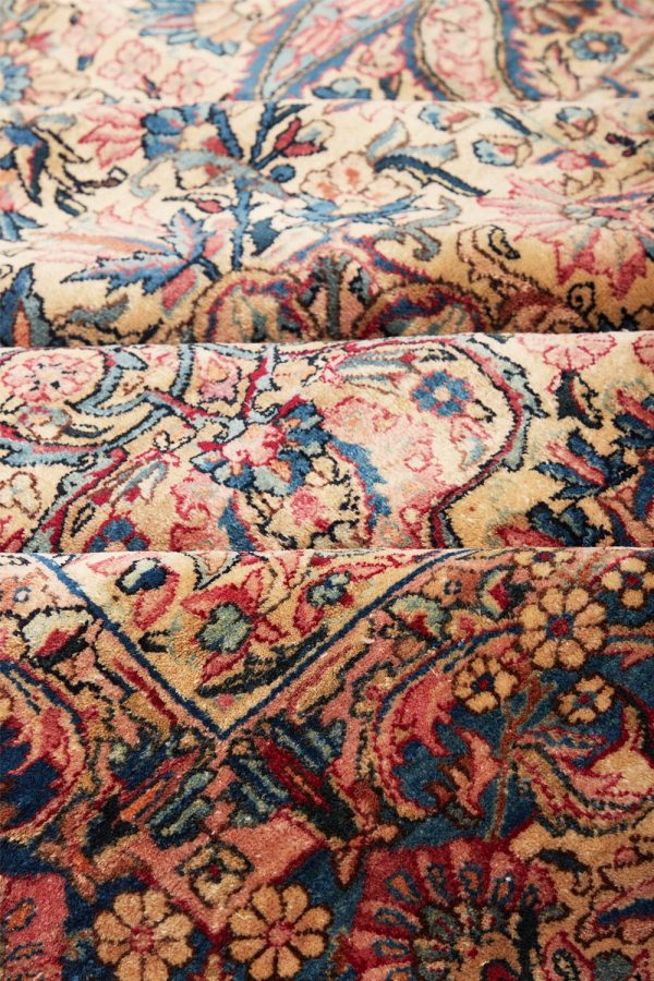 Antique Persian Laver Kerman Millefleurs - Spring