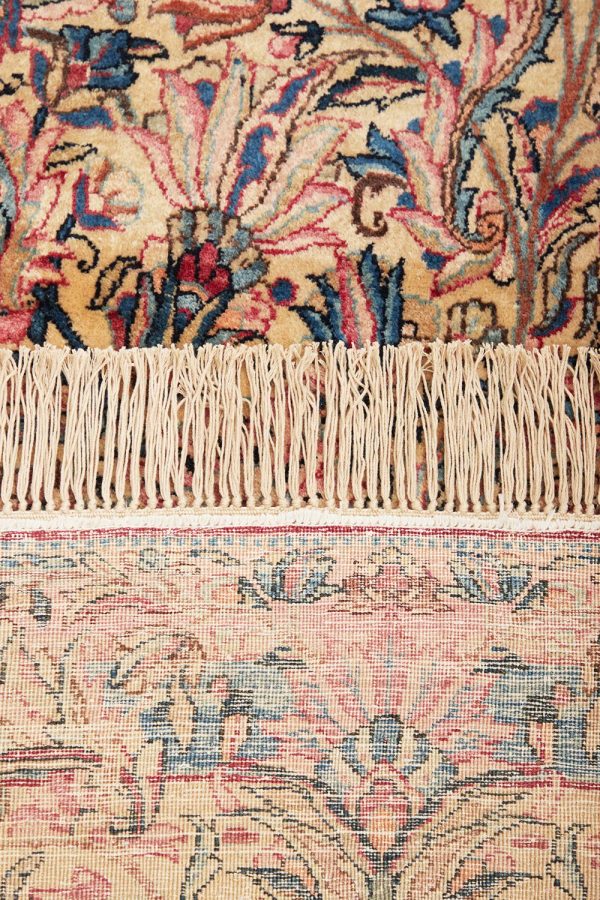 Antique Persian Laver Kerman Millefleurs - Spring