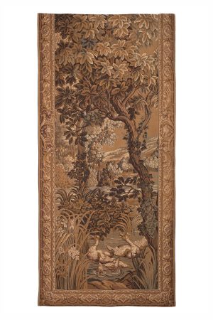 Antique French European Tapestry - Swan