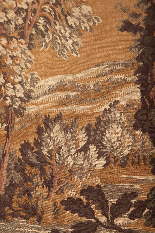 Antique French European Tapestry - Swan