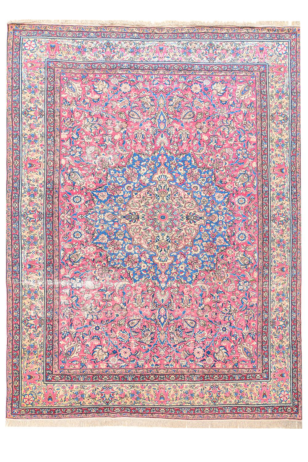 Antique Laver Kerman - Concentric Medallion