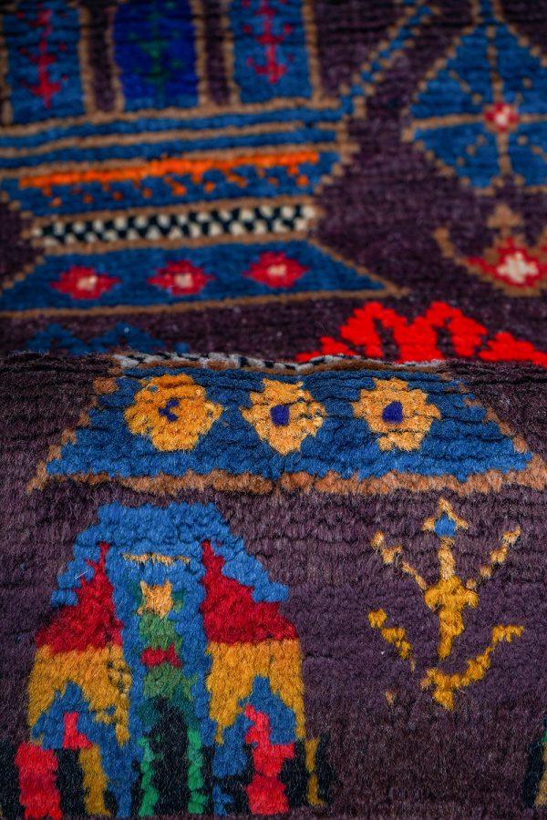 Tribal Balouch Prayer Rug - Floral Vase