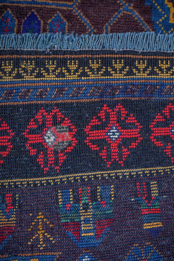 Tribal Balouch Prayer Rug - Floral Vase