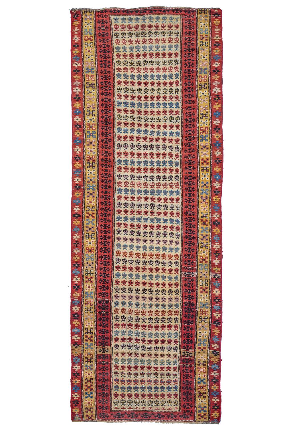 Antique Azerbaijan Runner - Fertility