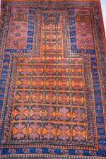 Tribal Balouch Prayer Rug - Blocks